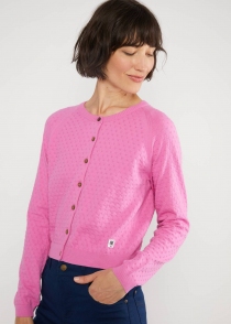 Cardigan Sweet Knit mega magenta article mode au design soign&eacute;