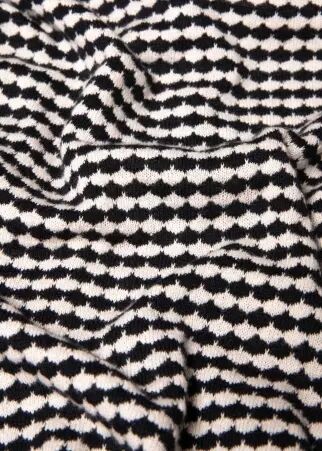 Shirt Petite Poloette mixed dots black white chemise � pois noir et blanc