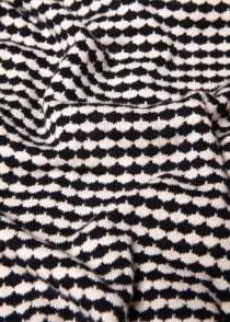 Shirt Petite Poloette mixed dots black white top graphique pois contrast&eacute;s