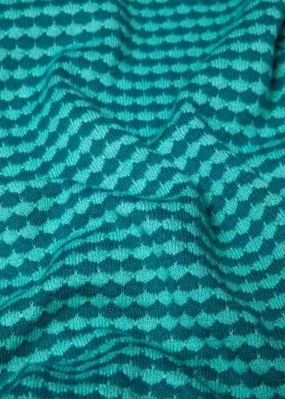 Shirt Petite Poloette mixed dots blue petrol chemise pois bleu p�trole moderne