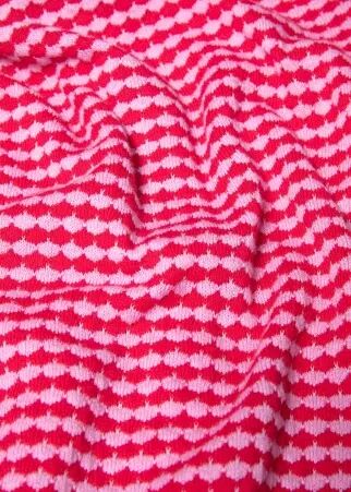 Shirt Petite Poloette mixed dots rose red chemise pois rose et rouge vive
