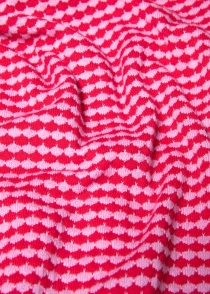 Shirt Petite Poloette mixed dots rose red top fluide motif pois contrast&eacute;s