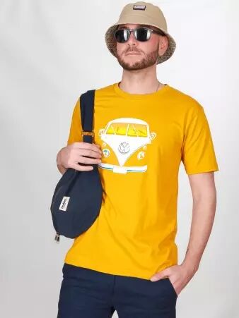 T-shirt Combi jaune t-shirt illustration combi jaune r�tro