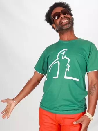 Tee shirt Alinea raleur vert d'eau t-shirt typographique frais