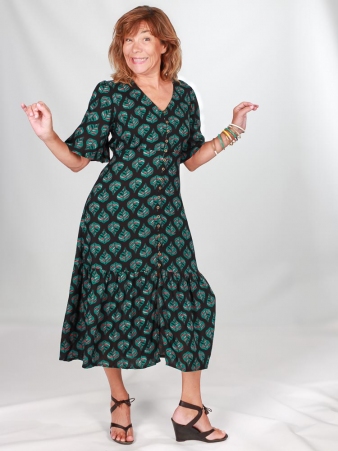 Robe Aurore Orange Blossom robe fleurie aux accents printaniers