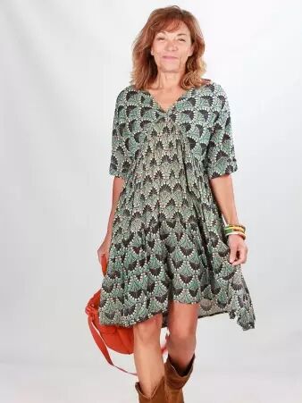 Robe Manaelle bis Art-deco robe fluide art-deco
