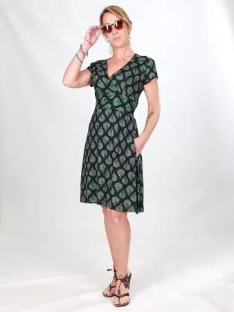 Robe retro smoke Orange blossom robe fluide � motif floral orang�