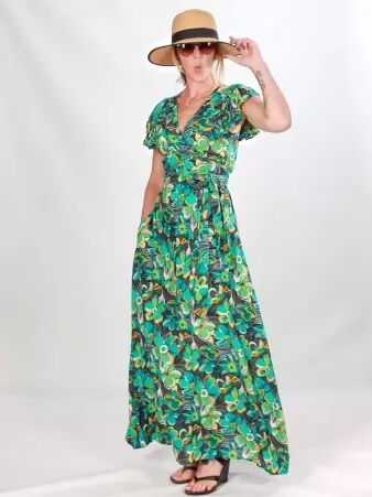 Robe Butterfly Hippie flower robe fluide � imprim� floral hippie