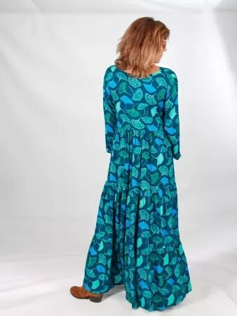 Robe longue Aloye Blue Gincko robe longue bleue