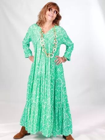 Robe longue Aloye Curacao robe longue turquoise