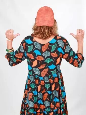 Robe longue Aloye Fall Gincko robe longue automnale