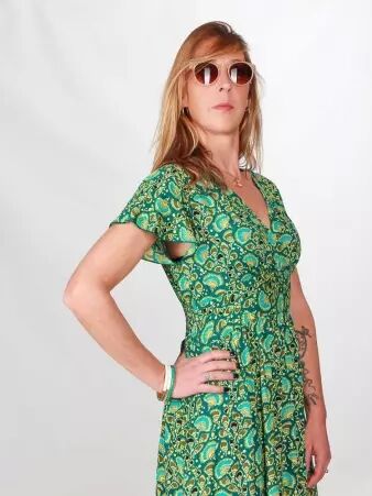 Robe Artemis Lehua robe � imprim� floral exotique