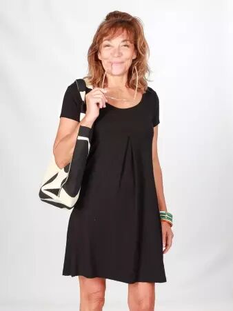 Robe Lucy Noir robe fluide noire
