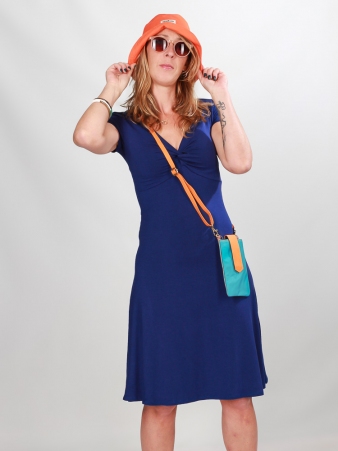 Robe Harini Navy robe fluide bleu marine