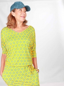 Robe Bally Funky flower jaune