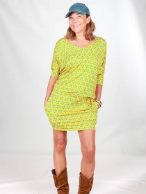 Robe Bally Funky flower jaune
