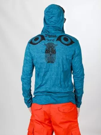 Hoodie Chouette Petrol v�tement en maille � la coupe confortable et � l'allure contemporaine