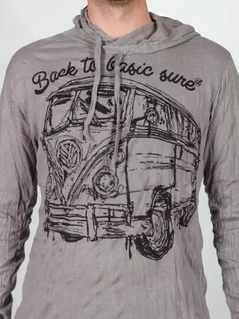 Hoodie Combi Gris maille douce offrant un port� agr�able et �l�gant