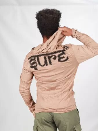 Hoodie Butterfly Bouddha Beige v�tement du vestiaire f�minin � l'esprit casual chic