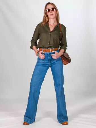 Pantalon jeans Elena pantalon en jean Elena � la coupe moderne
