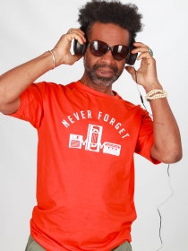 T-shirt Never forget orange