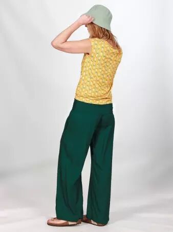 Pantalon Garden Vert bouteille v�tement f�minin �l�gant et naturel