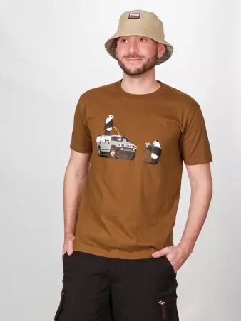 T-shirt Panda Safari kaki t-shirt panda safari kaki nature