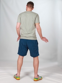 Short velours Barney poches frontales Bleu