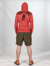 Short velours Barney poches frontales Kaki