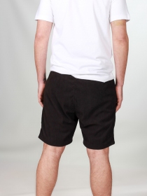 Short velours Barney poches frontales Noir