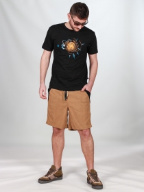 Short velours Wally poches cotés Camel