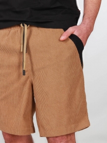 Short velours Wally poches cotés Camel