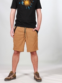 Short velours Wally poches cotés Camel