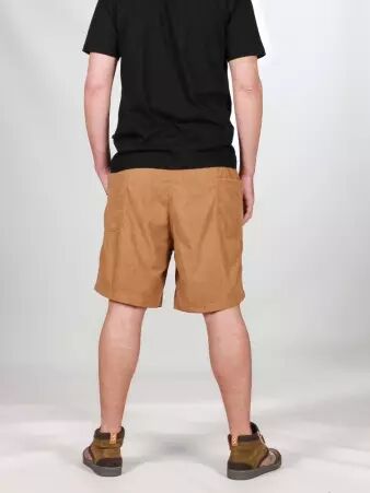 Short velours Wally poches cot�s Camel short velours camel coupe ample et chaleureuse