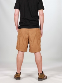 Short velours Wally poches cotés Camel