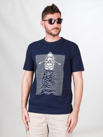 Tee shirt Waves division bleu t-shirt waves division bleu graphique ondulant