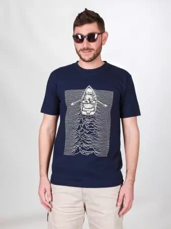 Tee shirt Waves division bleu t-shirt waves division bleu graphique ondulant