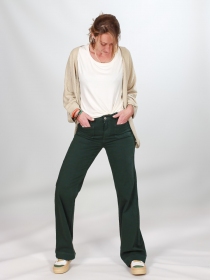 Pantalon wide leg vert bouteille