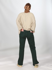 Pantalon wide leg vert bouteille