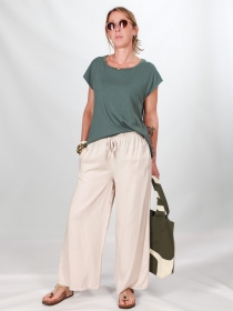 Top Gwen Tilleul top fluide vert tilleul doux