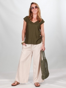 Top Ava Kaki top kaki minimaliste usage quotidien