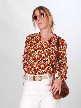 Chemise Andora Brown pavot �l�ment mode � l'esth�tique actuelle