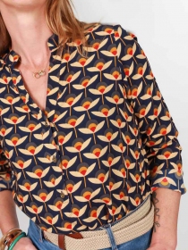 Chemisier Bohème Flower child's blue