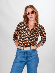 Chemisier Bohème Flower child's blue