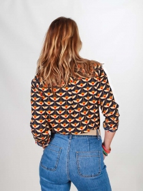 Chemisier Bohème Flower child's blue