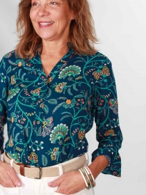 Chemisier Bohème Night garden