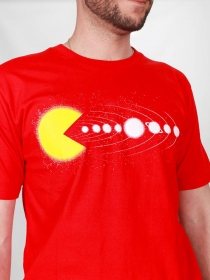 Tee shirt Pacman rouge