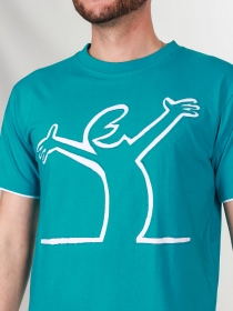 Tee shirt Alinea Bienheureux turquoise