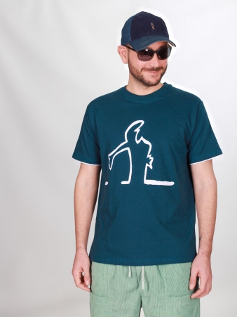 Tee shirt Alinea raleur bleu t-shirt alinea r�leur bleu humour graphique
