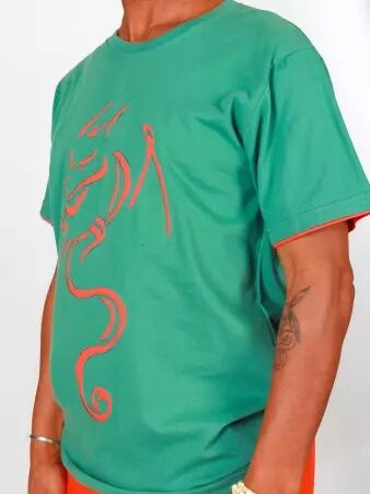 Tee shirt Dragon vert t-shirt dragon vert symbolique